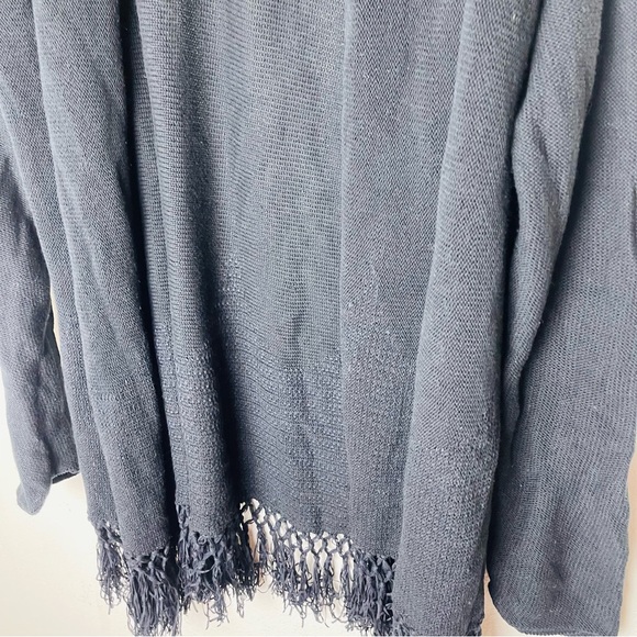NWOT Lilly Pulitzer Tatum Fringed Black Cardigan XXL - Picture 7 of 8